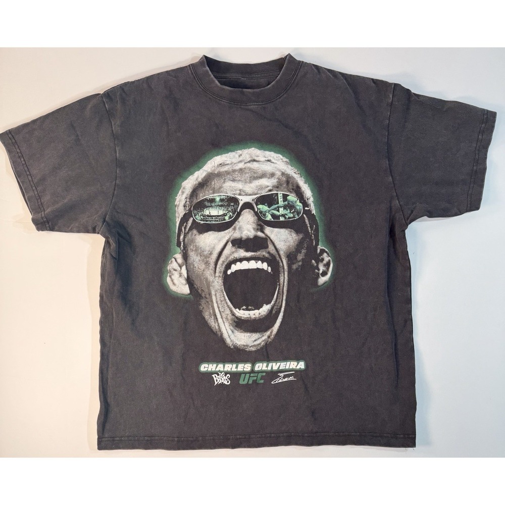 Charles Oliveira UFC T Shirt Mens Medium Black MMA Fighter Graphic